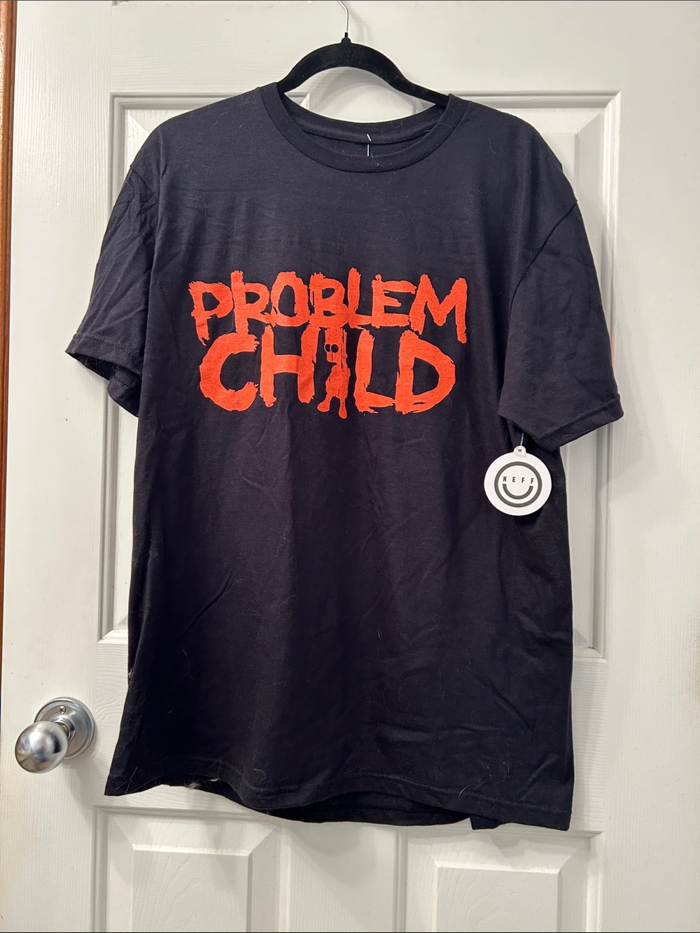 Bart Simpson  "Problem Child" Graphic Tee - Black with Red Print